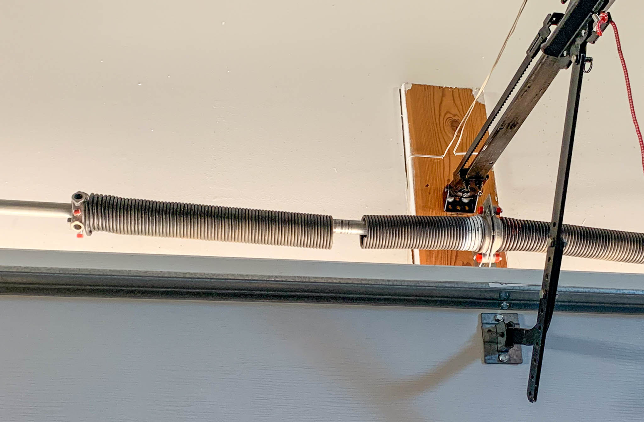 Garage door spring repair